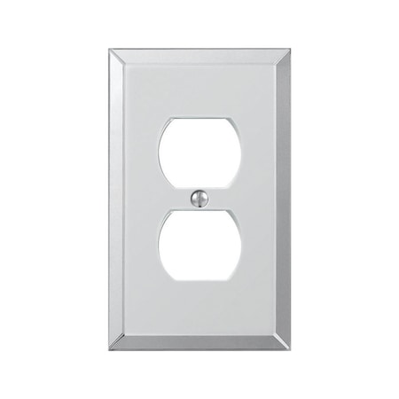 Amerelle Amerelle Clear 1 gang Acrylic Duplex Wall Plate 1 pk 66D
